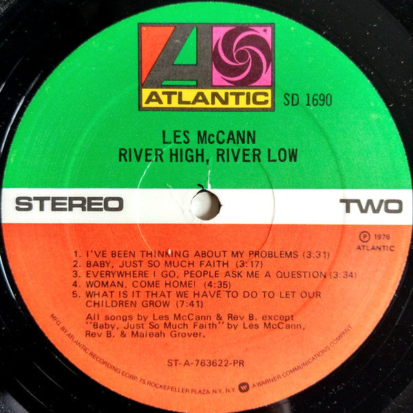 Les McCann ~ River High, River Low (Vinyl) - Djungel & Jazz