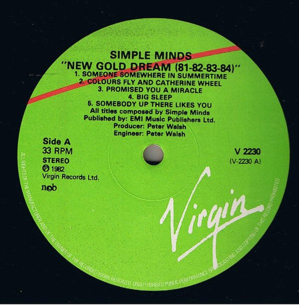 Simple Minds : New Gold Dream (81-82-83-84) (LP, Album)