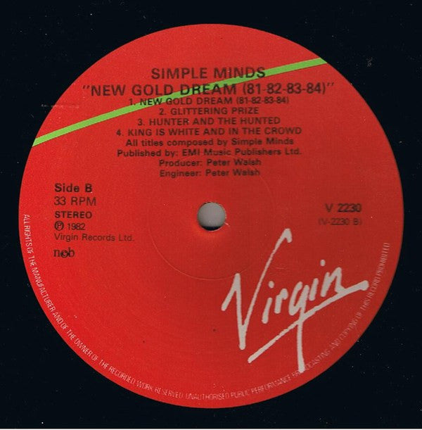 Simple Minds : New Gold Dream (81-82-83-84) (LP, Album)