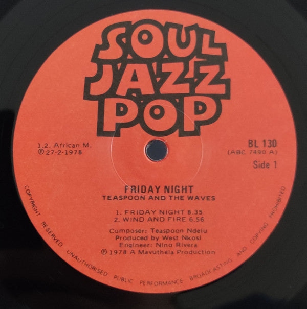 Teaspoon Ndelu & The Waves ~ Teaspoon & The Waves (Vinyl) - Djungel & Jazz