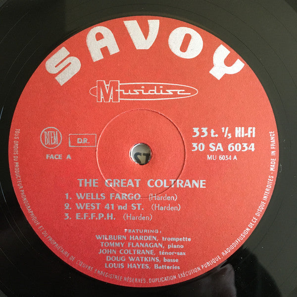John Coltrane : The Great Coltrane (LP, Album, RE)