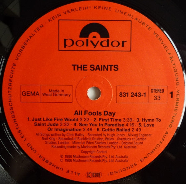The Saints ~ All Fools Day (Vinyl) - Djungel & Jazz