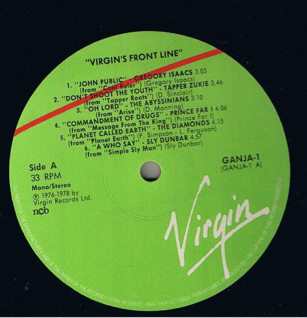 Various ~ Virgin's Front Line (Vinyl) - Djungel & Jazz