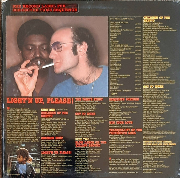 David Liebman : Light'n Up, Please! (LP, Album)
