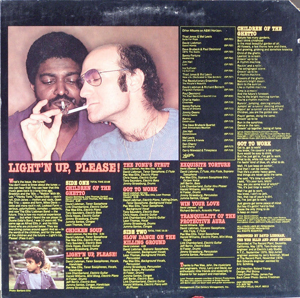 David Liebman : Light'n Up, Please! (LP, Album)
