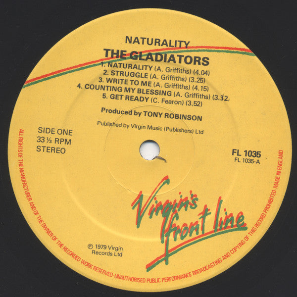 The Gladiators : Naturality (LP, Album)