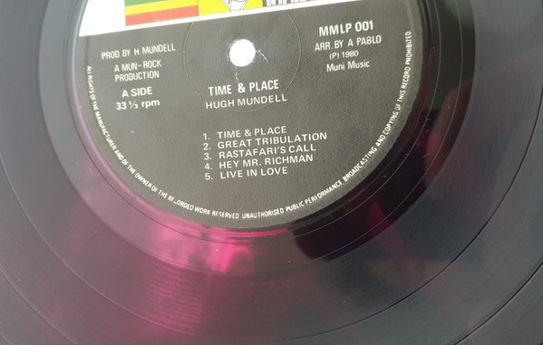 Hugh Mundell : Time And Place (LP, Album)