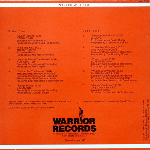 Various ~ House Beats 1 (Vinyl) - Djungel & Jazz