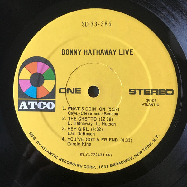 Donny Hathaway ~ Live (Vinyl) - Djungel & Jazz