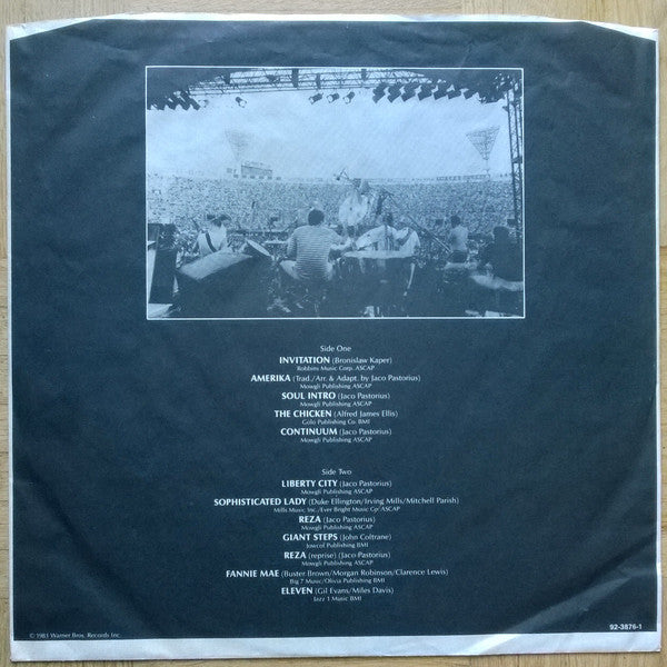 Jaco Pastorius : Invitation (LP, Album)