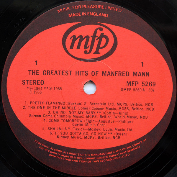 Manfred Mann ~ The Greatest (Vinyl) - Djungel & Jazz
