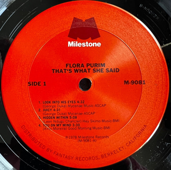Flora Purim ~ That's What She Said (Vinyl) - Djungel & Jazz