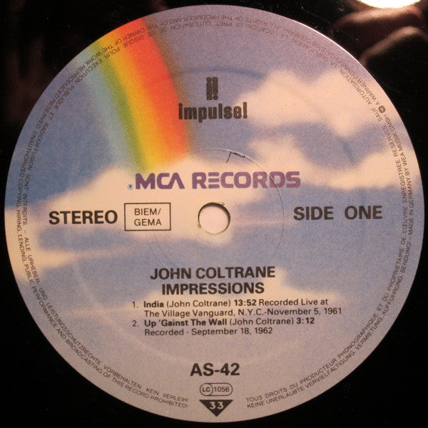 John Coltrane ~ Impressions (Vinyl) - Djungel & Jazz