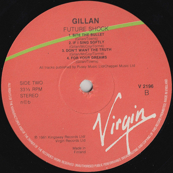 Gillan ~ Future Shock (Vinyl) - Djungel & Jazz