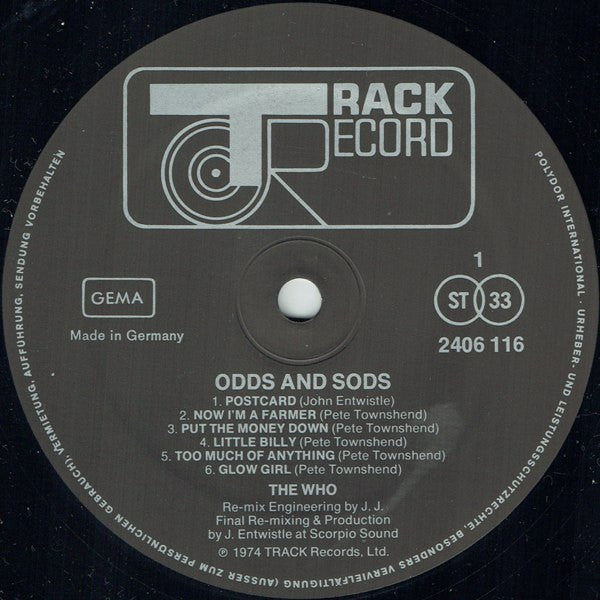 The Who ~ Odds & Sods (Vinyl) - Djungel & Jazz