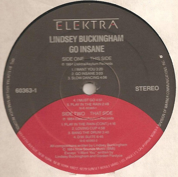 Lindsey Buckingham ~ Go Insane (Vinyl) - Djungel & Jazz