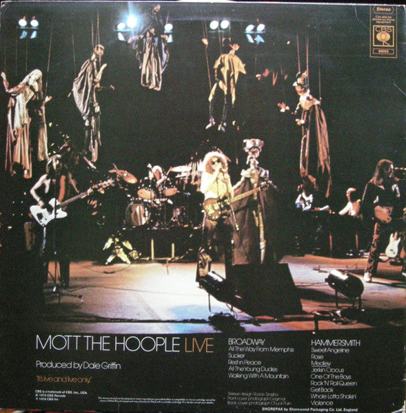 Mott The Hoople ~ Mott The Hoople Live (Vinyl) - Djungel & Jazz
