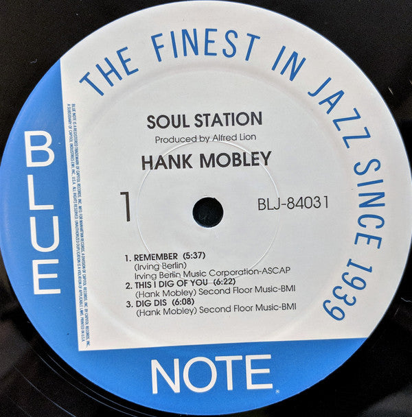Hank Mobley ~ Soul Station (Vinyl) - Djungel & Jazz