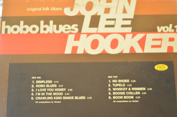 John Lee Hooker : Vol. 1 - Hobo Blues (LP, Comp, RE)
