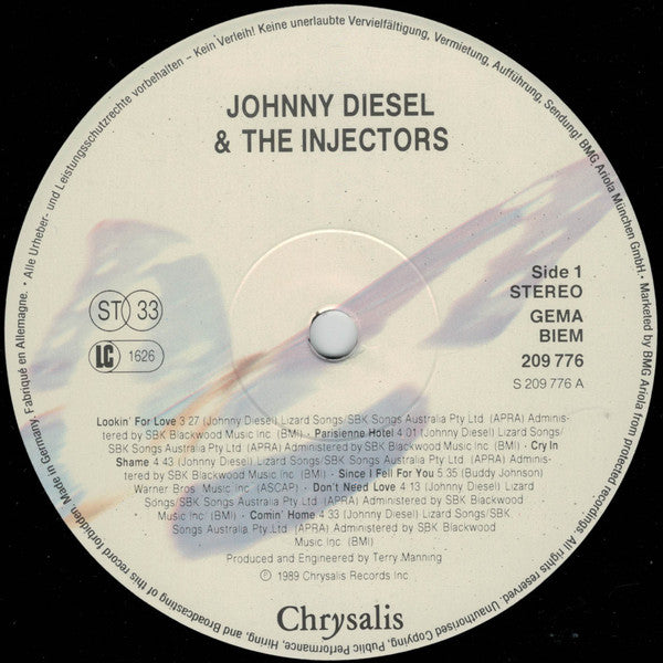 Johnny Diesel & The Injectors ~ Johnny Diesel & The Injectors (Vinyl) - Djungel & Jazz