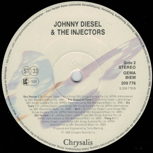 Johnny Diesel & The Injectors ~ Johnny Diesel & The Injectors (Vinyl) - Djungel & Jazz