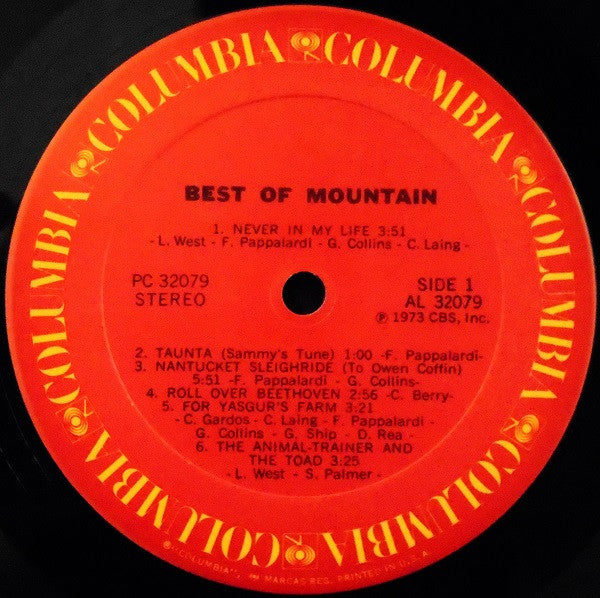 Mountain : The Best Of Mountain (LP, Comp, RE)