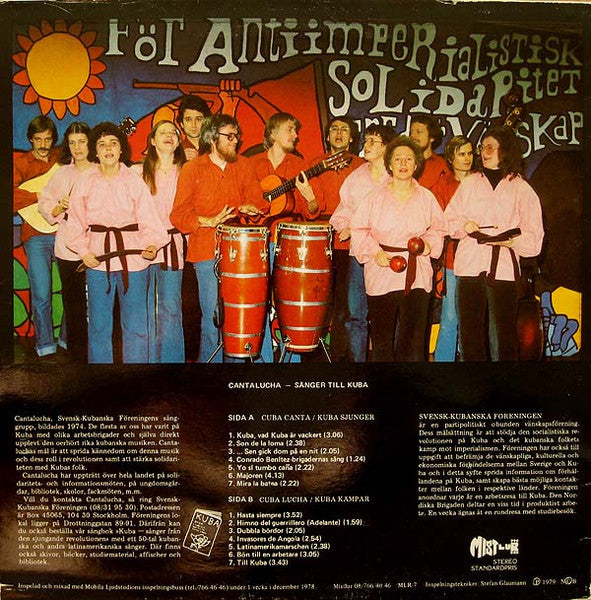 Cantalucha ~ Sånger Till Kuba (Vinyl) - Djungel & Jazz