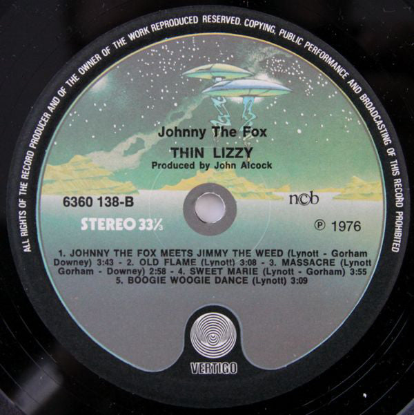Thin Lizzy ~ Johnny The Fox (Vinyl) - Djungel & Jazz