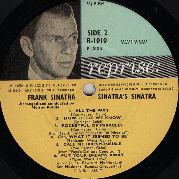 Frank Sinatra ~ Sinatra's Sinatra (Vinyl) - Djungel & Jazz