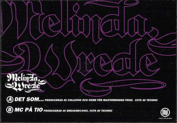 Melinda Wrede : Det Som... / MC På Tio (12", Pur)