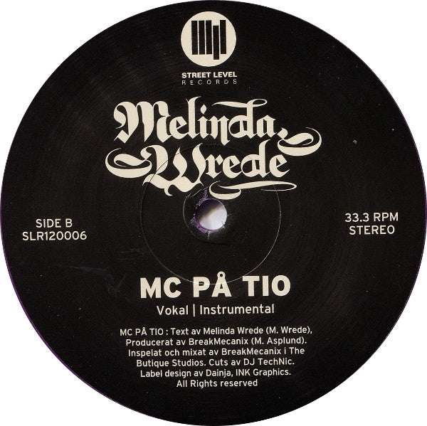 Melinda Wrede : Det Som... / MC På Tio (12", Pur)