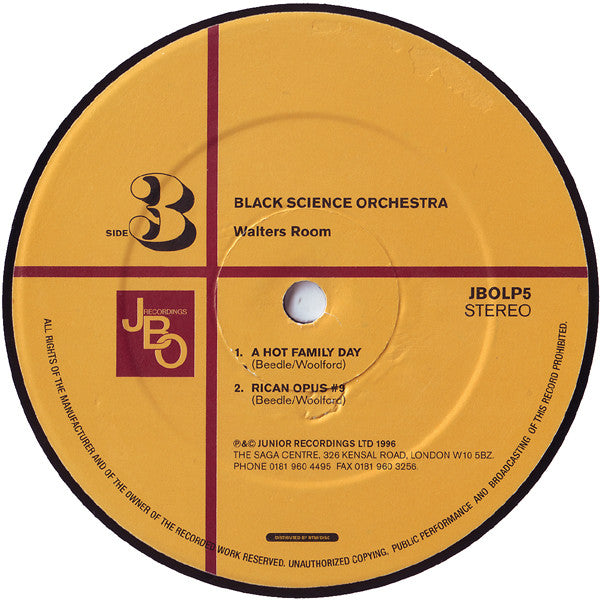 Black Science Orchestra ~ Walters Room (Vinyl) - Djungel & Jazz