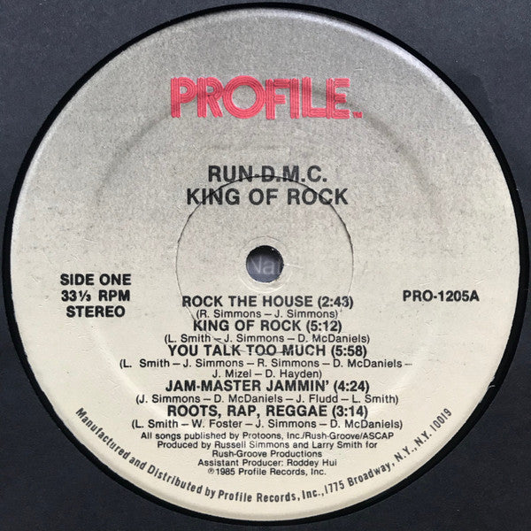 Run-DMC ~ King Of Rock (Vinyl) - Djungel & Jazz
