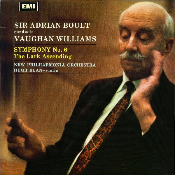 Sir Adrian Boult conducts Vaughan Williams, New Philharmonia Orchestra, Hugh Bean ~ Symphony No. 6 / The Lark Ascending (Vinyl) - Djungel & Jazz
