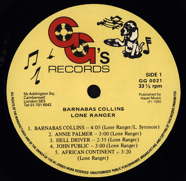 Lone Ranger : Barnabas Collins (LP)