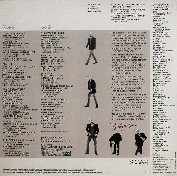 Bobby McFerrin ~ Bobby McFerrin (Vinyl) - Djungel & Jazz