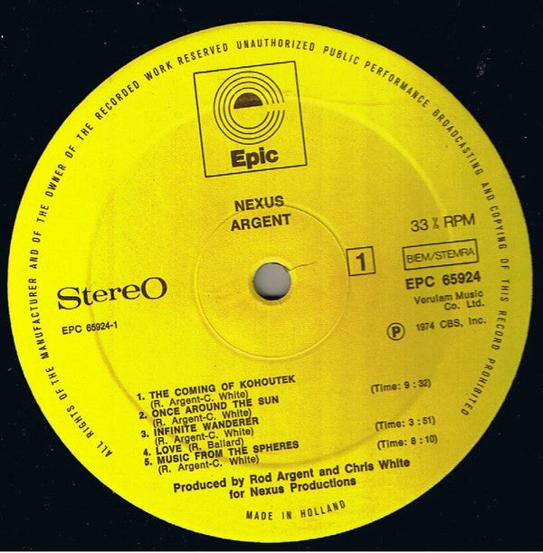 Argent ~ Nexus (Vinyl) - Djungel & Jazz