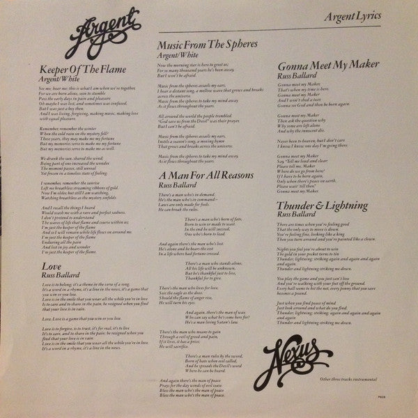 Argent ~ Nexus (Vinyl) - Djungel & Jazz