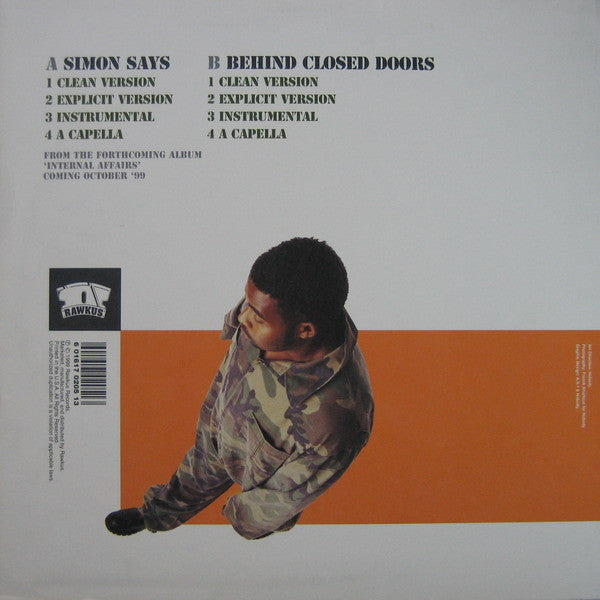 Pharoahe Monch ~ Simon Says / Behind Closed Doors (Vinyl) - Djungel & Jazz