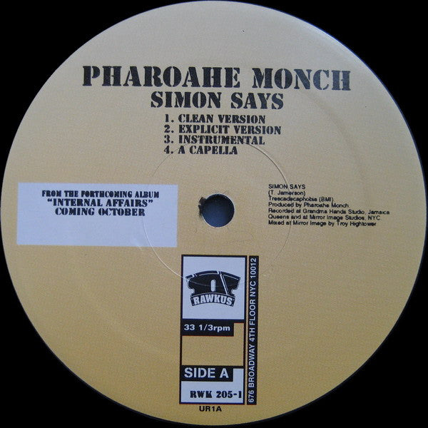 Pharoahe Monch ~ Simon Says / Behind Closed Doors (Vinyl) - Djungel & Jazz
