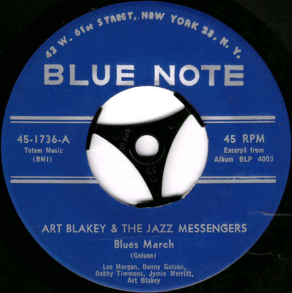 Art Blakey & The Jazz Messengers ~ Blues March (Vinyl) - Djungel & Jazz