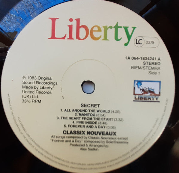Classix Nouveaux ~ Secret (Vinyl) - Djungel & Jazz