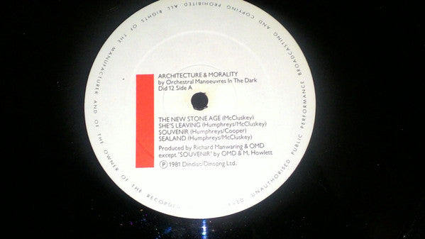 Orchestral Manœuvres In The Dark ~ Architecture & Morality (Vinyl) - Djungel & Jazz