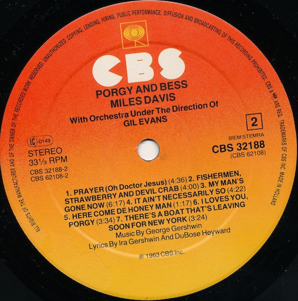 Miles Davis ~ Porgy And Bess (Vinyl) - Djungel & Jazz