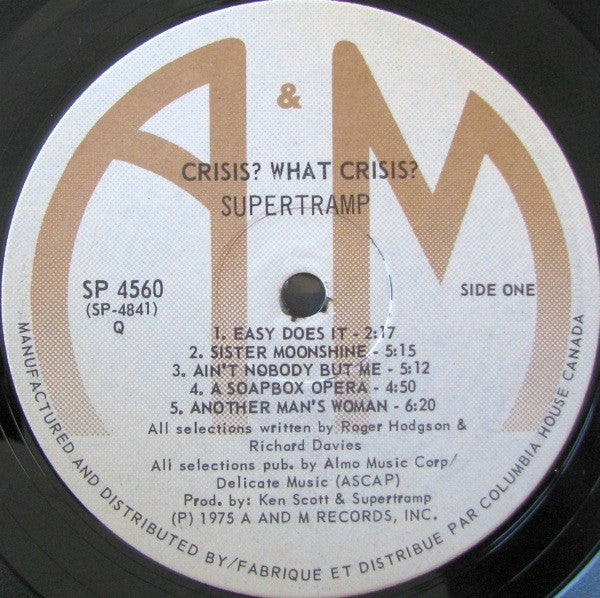 Supertramp : Crisis? What Crisis? (LP, Album, Club)