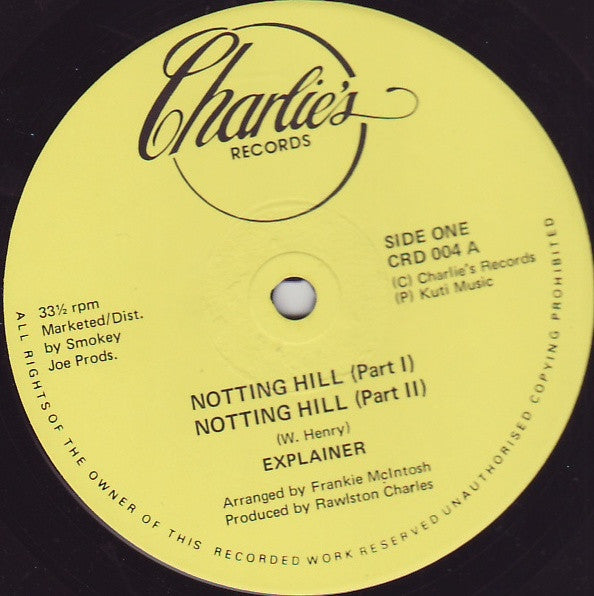 Explainer ~ Notting Hill / The Bible (Vinyl) - Djungel & Jazz
