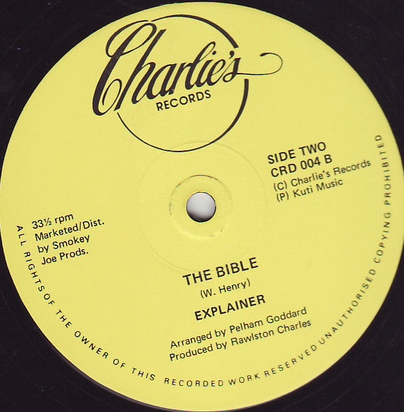 Explainer : Notting Hill / The Bible (12")