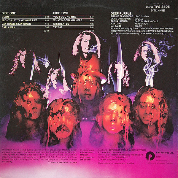 Deep Purple ~ Burn (Vinyl) - Djungel & Jazz