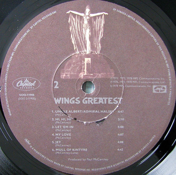 Wings ~ Wings Greatest (Vinyl) - Djungel & Jazz