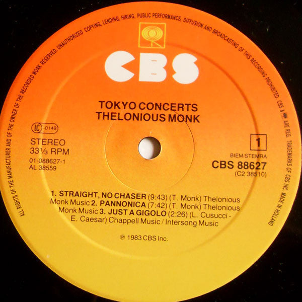Thelonious Monk : Tokyo Concerts (2xLP, Gat)